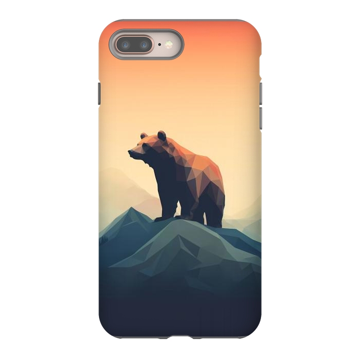 iPhone 7 plus StrongFit Bear in the mountains by haroulita