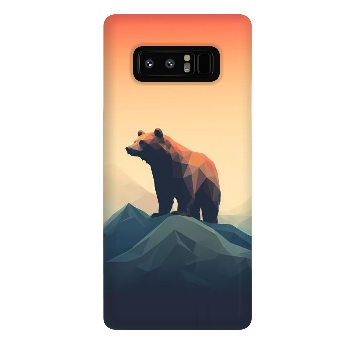 Galaxy Note 8 StrongFit Bear in the mountains by haroulita