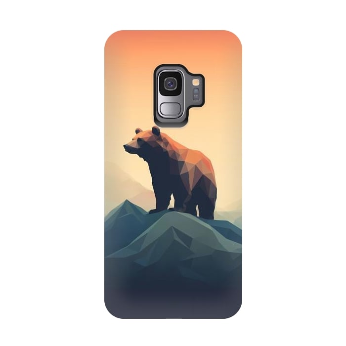 Galaxy S9 StrongFit Bear in the mountains by haroulita