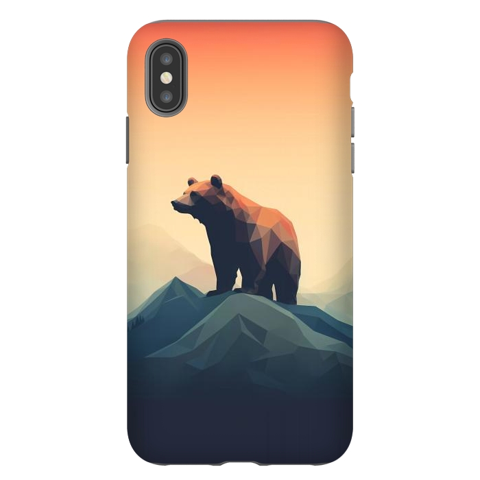 iPhone Xs Max StrongFit Bear in the mountains by haroulita