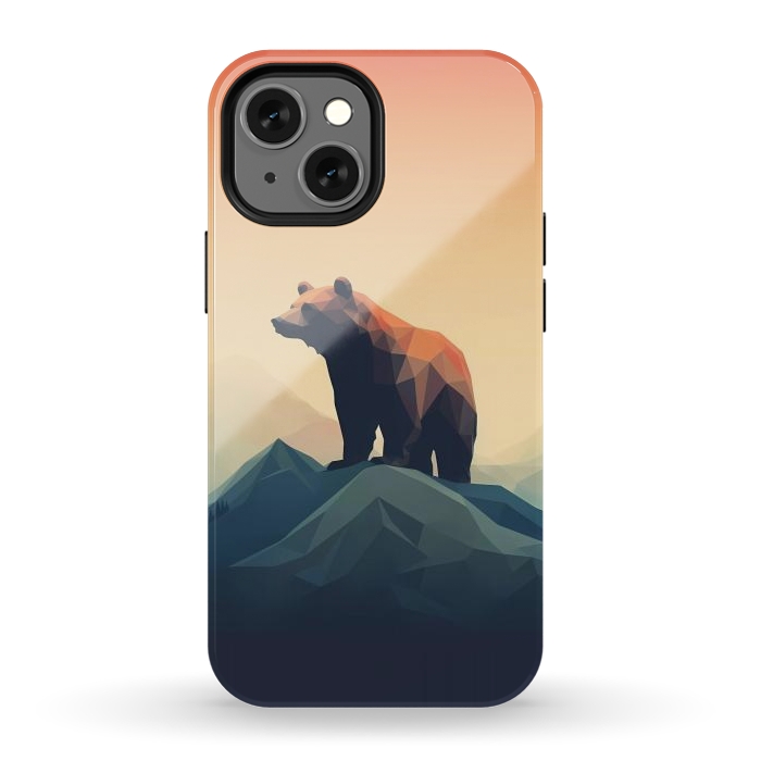 iPhone 12 mini StrongFit Bear in the mountains by haroulita