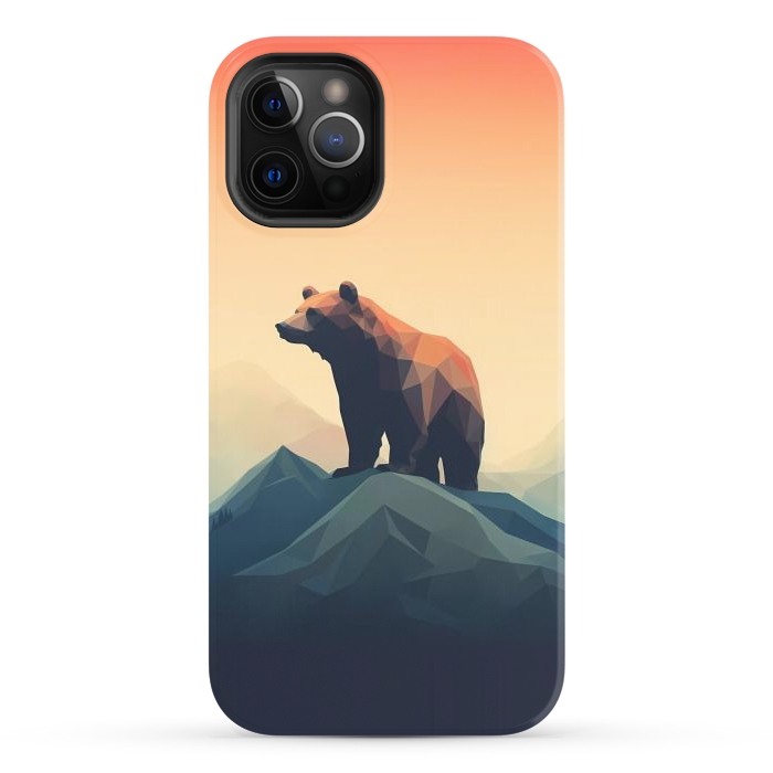 iPhone 12 Pro StrongFit Bear in the mountains by haroulita
