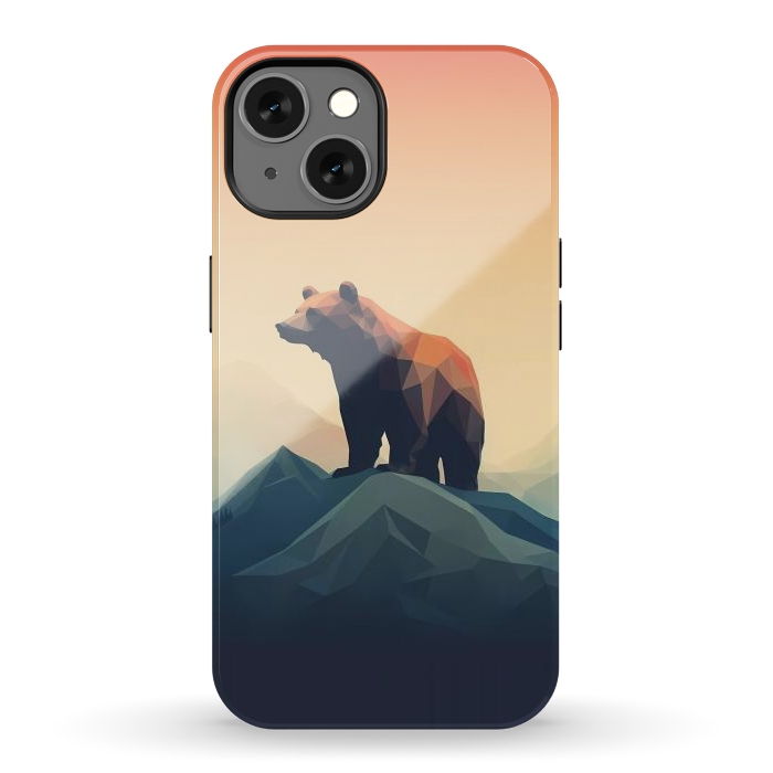 iPhone 13 StrongFit Bear in the mountains by haroulita