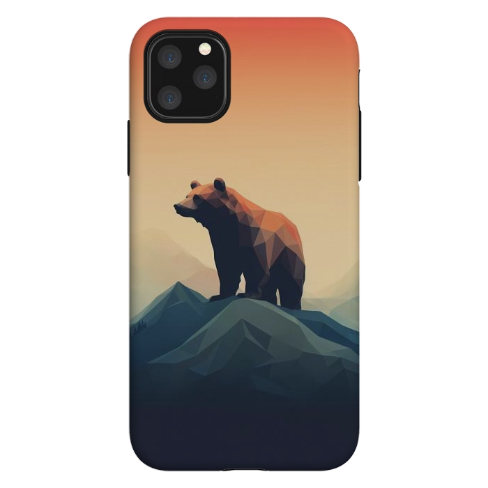 iPhone 11 Pro Max StrongFit Bear in the mountains by haroulita