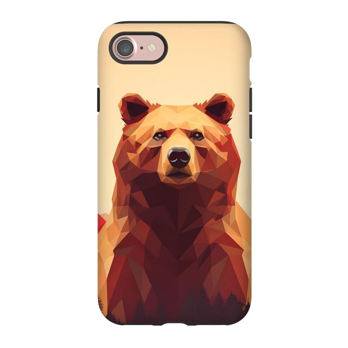iPhone 7 StrongFit Poly bear by haroulita