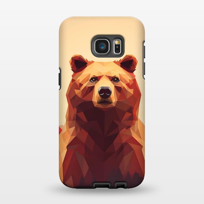 Galaxy S7 EDGE StrongFit Poly bear by haroulita