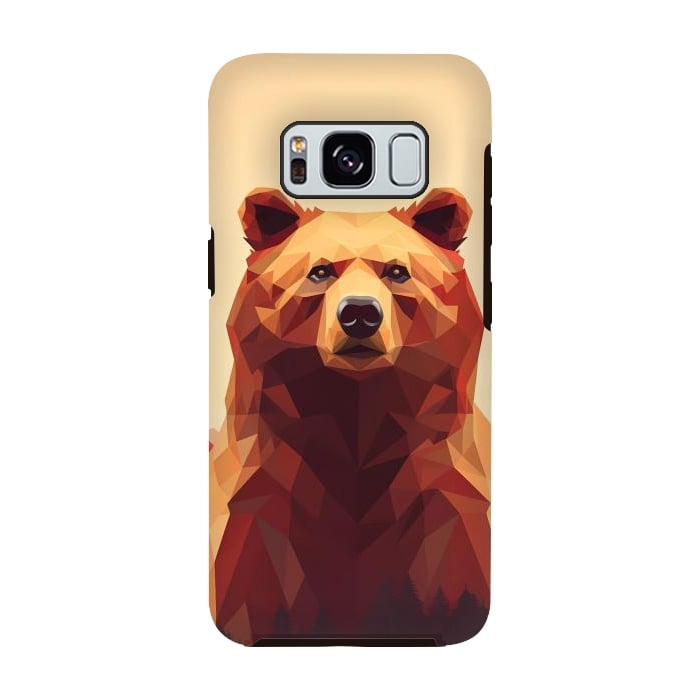Galaxy S8 StrongFit Poly bear by haroulita