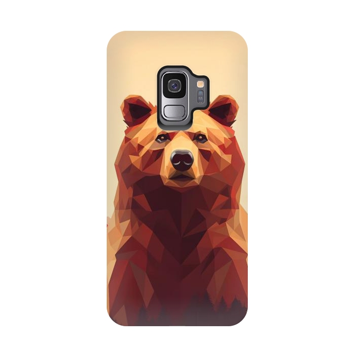 Galaxy S9 StrongFit Poly bear by haroulita