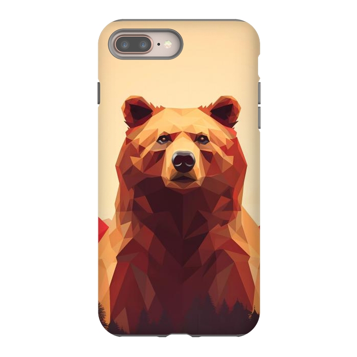 iPhone 8 plus StrongFit Poly bear by haroulita