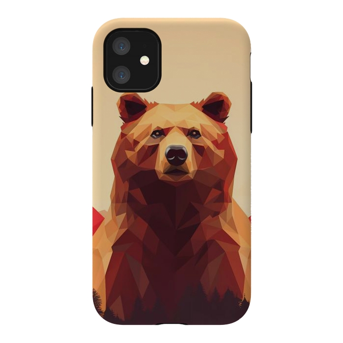 iPhone 11 StrongFit Poly bear by haroulita