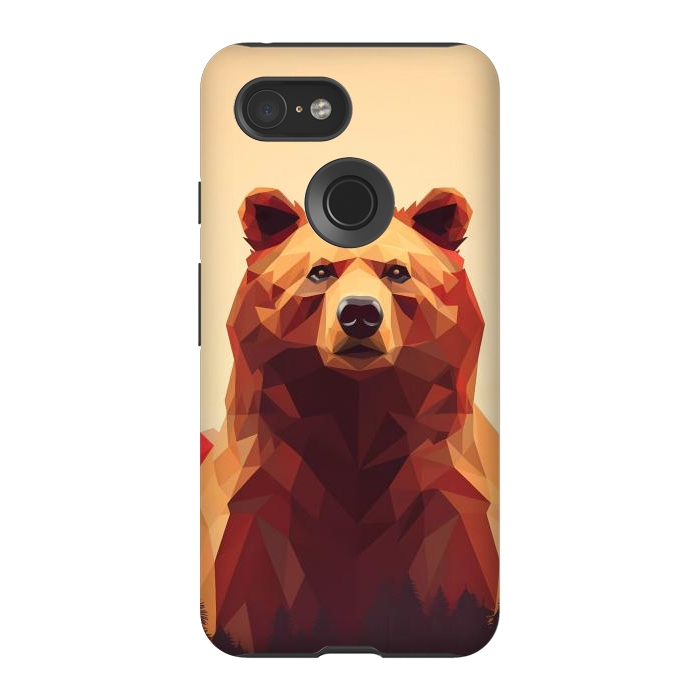 Pixel 3 StrongFit Poly bear by haroulita