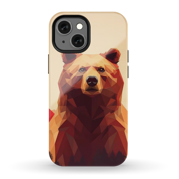 iPhone 12 mini StrongFit Poly bear by haroulita