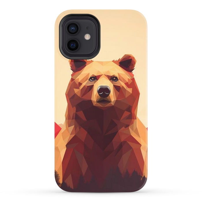 iPhone 12 StrongFit Poly bear by haroulita