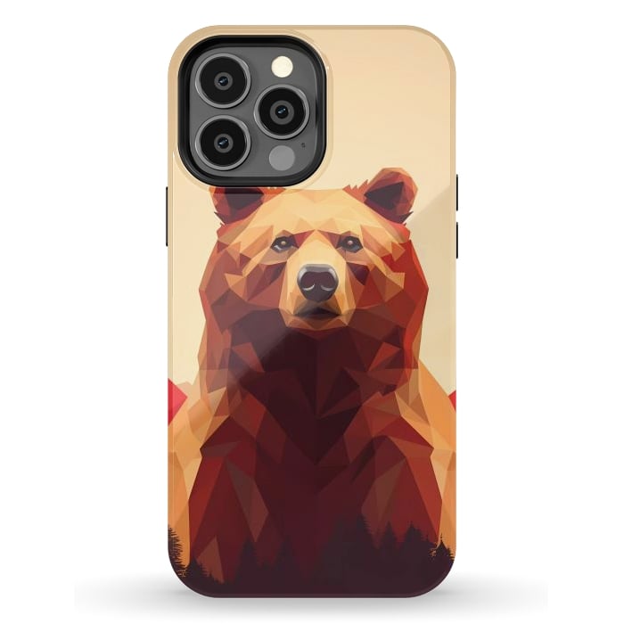 iPhone 13 Pro Max StrongFit Poly bear by haroulita