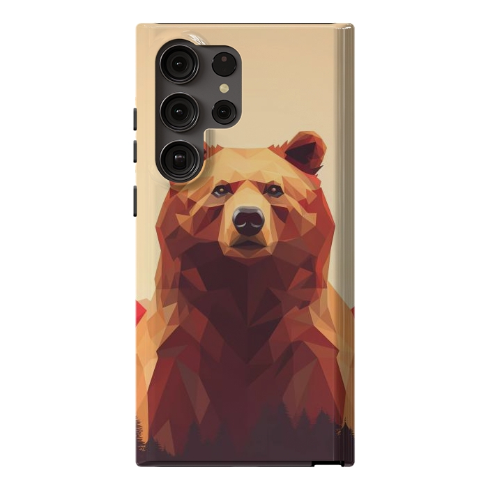 Galaxy S23 Ultra StrongFit Poly bear by haroulita