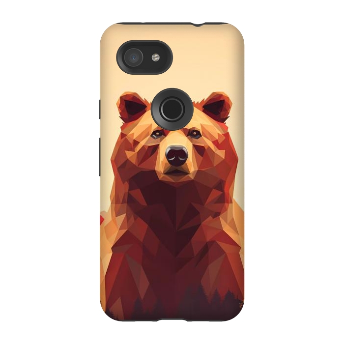 Pixel 3A StrongFit Poly bear by haroulita