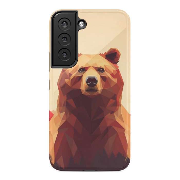 Galaxy S22 StrongFit Poly bear by haroulita