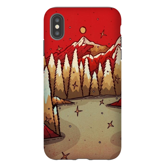 iPhone Xs Max StrongFit The red Xmas lands by Steve Wade (Swade)