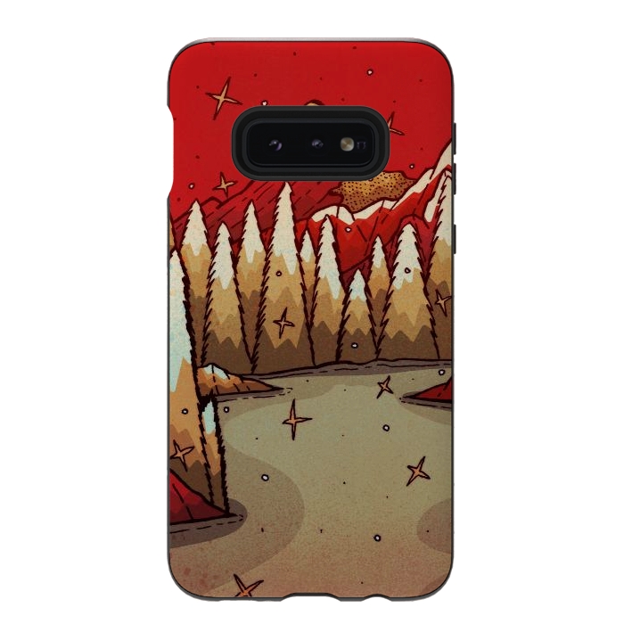 Galaxy S10e StrongFit The red Xmas lands by Steve Wade (Swade)