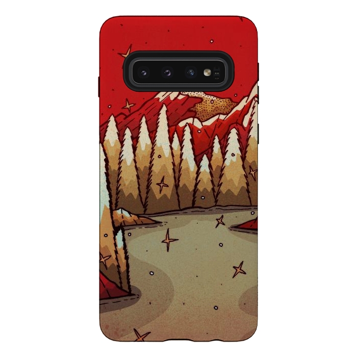 Galaxy S10 StrongFit The red Xmas lands by Steve Wade (Swade)