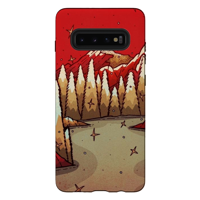 Galaxy S10 plus StrongFit The red Xmas lands by Steve Wade (Swade)