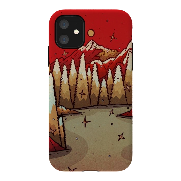 iPhone 11 StrongFit The red Xmas lands by Steve Wade (Swade)