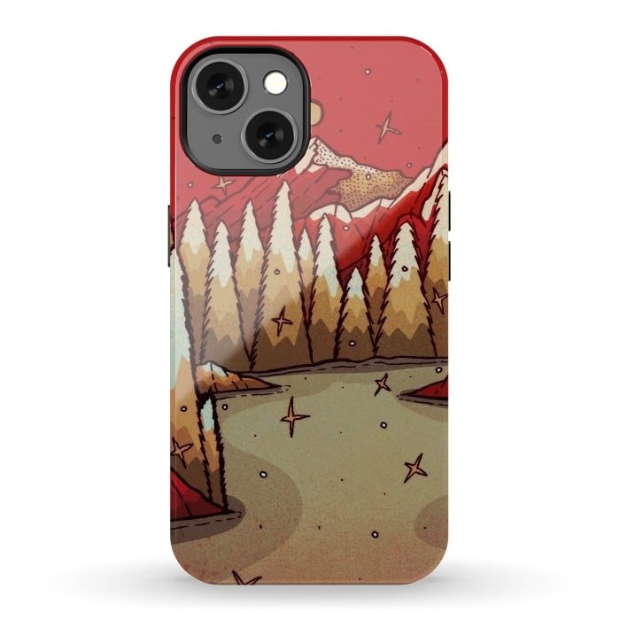 iPhone 13 StrongFit The red Xmas lands by Steve Wade (Swade)