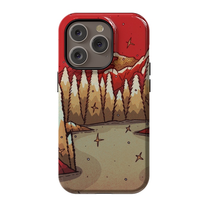 iPhone 14 Pro StrongFit The red Xmas lands by Steve Wade (Swade)