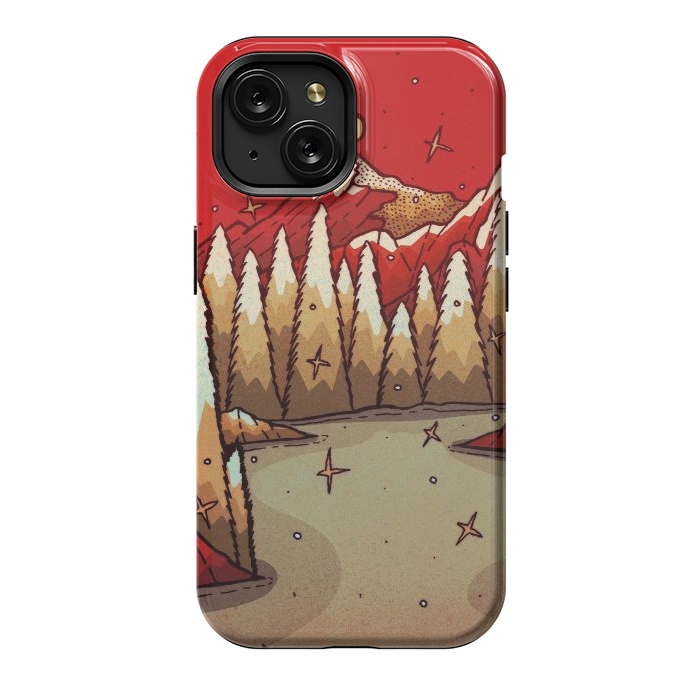 iPhone 15 StrongFit The red Xmas lands by Steve Wade (Swade)