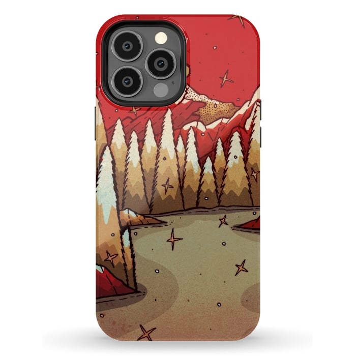 iPhone 13 Pro Max StrongFit The red Xmas lands by Steve Wade (Swade)