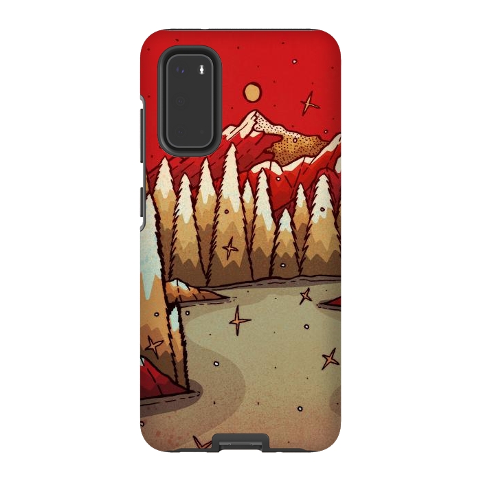 Galaxy S20 StrongFit The red Xmas lands by Steve Wade (Swade)