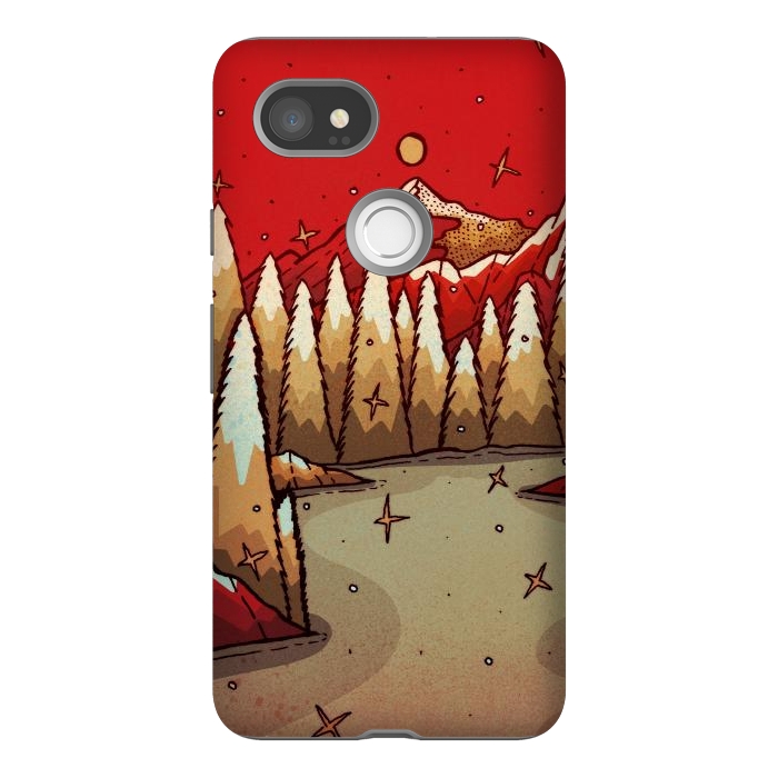 Pixel 2XL StrongFit The red Xmas lands by Steve Wade (Swade)