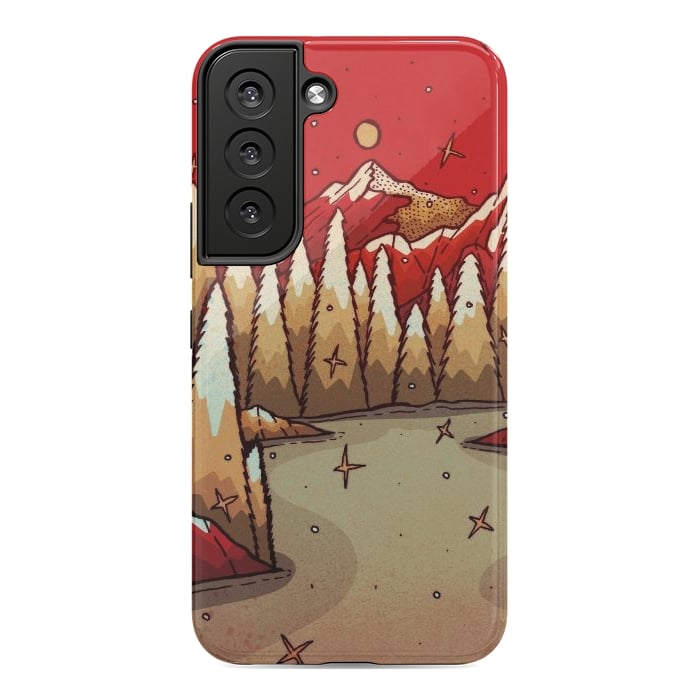 Galaxy S22 StrongFit The red Xmas lands by Steve Wade (Swade)