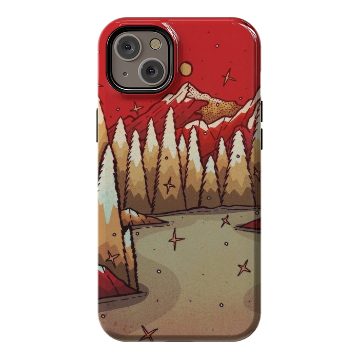 iPhone 14 Plus StrongFit The red Xmas lands by Steve Wade (Swade)
