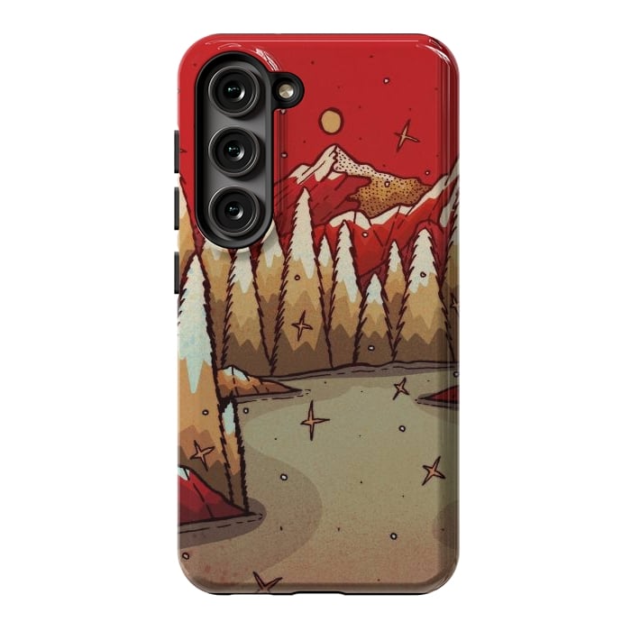 Galaxy S23 StrongFit The red Xmas lands by Steve Wade (Swade)