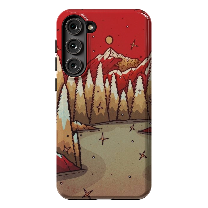 Galaxy S23 Plus StrongFit The red Xmas lands by Steve Wade (Swade)