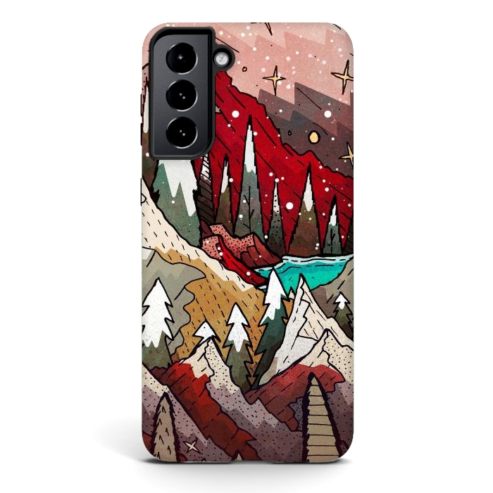 Galaxy S21 plus StrongFit The great winter land  by Steve Wade (Swade)
