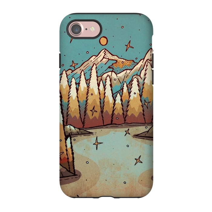 iPhone 7 StrongFit Winter of gold and blue by Steve Wade (Swade)