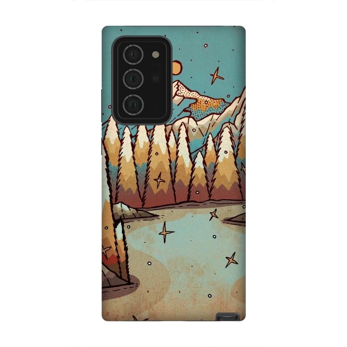 Galaxy Note 20 Ultra StrongFit Winter of gold and blue by Steve Wade (Swade)