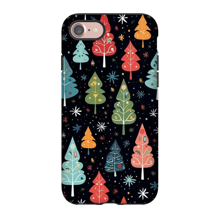 iPhone 7 StrongFit Whimsical Christmas Pattern by Texnotropio