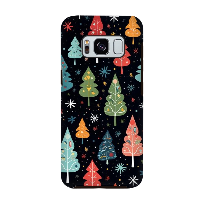 Galaxy S8 StrongFit Whimsical Christmas Pattern by Texnotropio