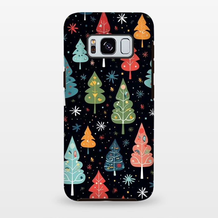 Galaxy S8 plus StrongFit Whimsical Christmas Pattern by Texnotropio