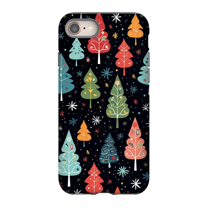 iPhone 8 StrongFit Whimsical Christmas Pattern by Texnotropio