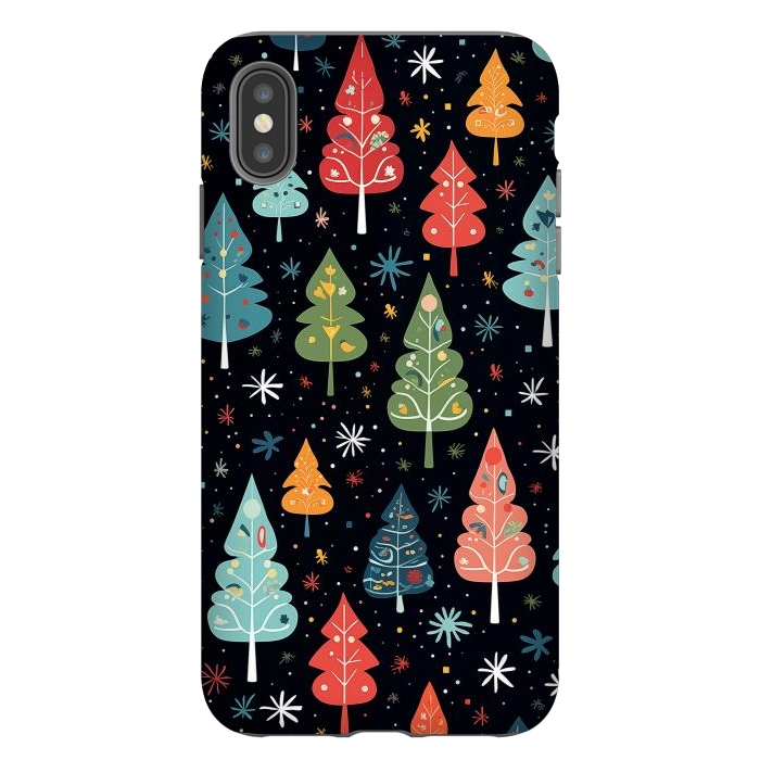 iPhone Xs Max StrongFit Whimsical Christmas Pattern by Texnotropio