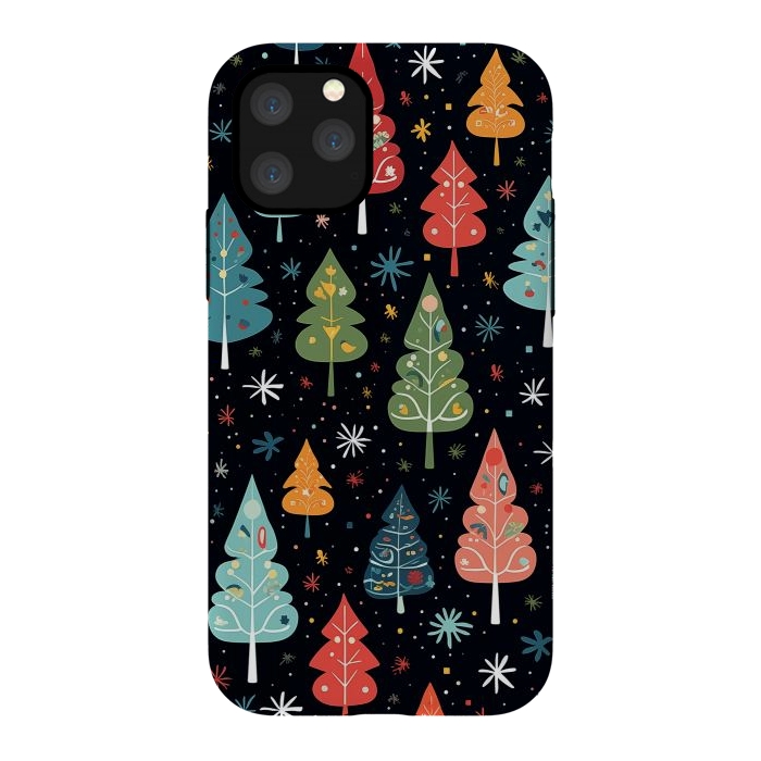 iPhone 11 Pro StrongFit Whimsical Christmas Pattern by Texnotropio