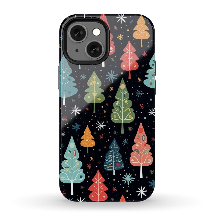 iPhone 12 mini StrongFit Whimsical Christmas Pattern by Texnotropio