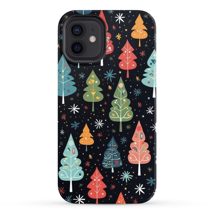 iPhone 12 StrongFit Whimsical Christmas Pattern by Texnotropio