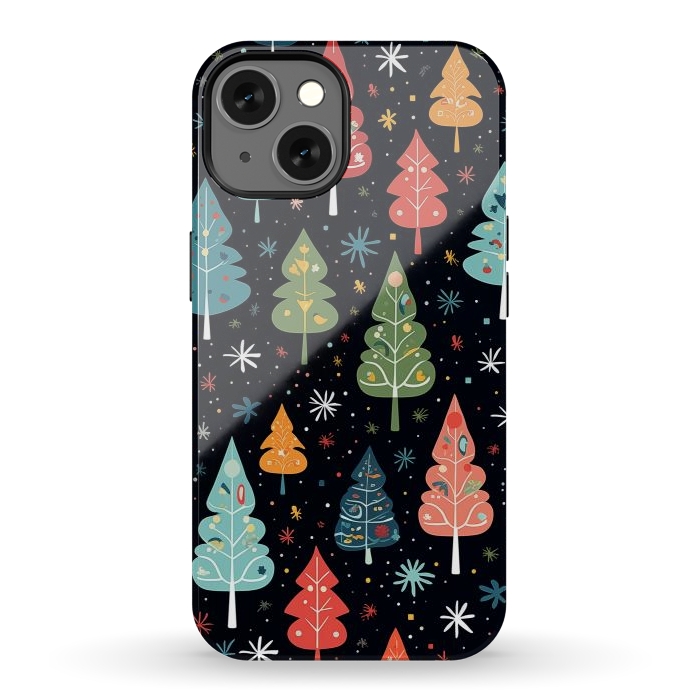 iPhone 13 StrongFit Whimsical Christmas Pattern by Texnotropio
