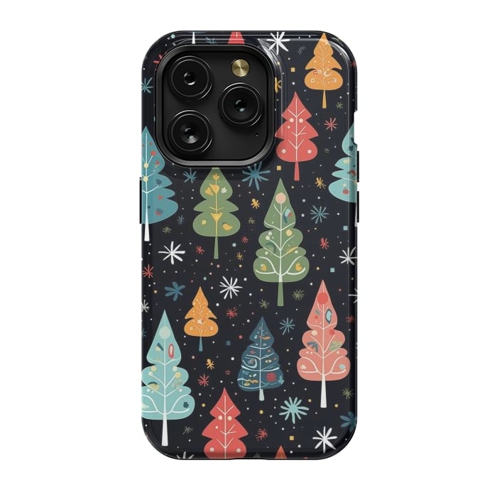 iPhone 15 Pro StrongFit Whimsical Christmas Pattern by Texnotropio