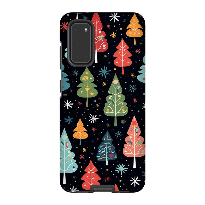 Galaxy S20 StrongFit Whimsical Christmas Pattern by Texnotropio